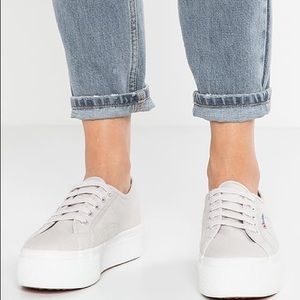 superga platform wit sale